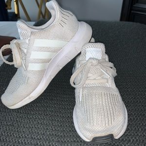 White woven adidas unisex